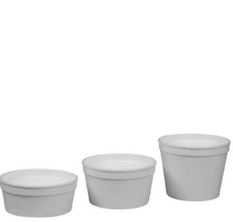 Polystyrene Tubs and Cups 500ml Tub Heb